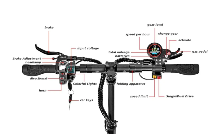 S3 Electric Scooter 6000W Dual Drive Motor with Seat 4